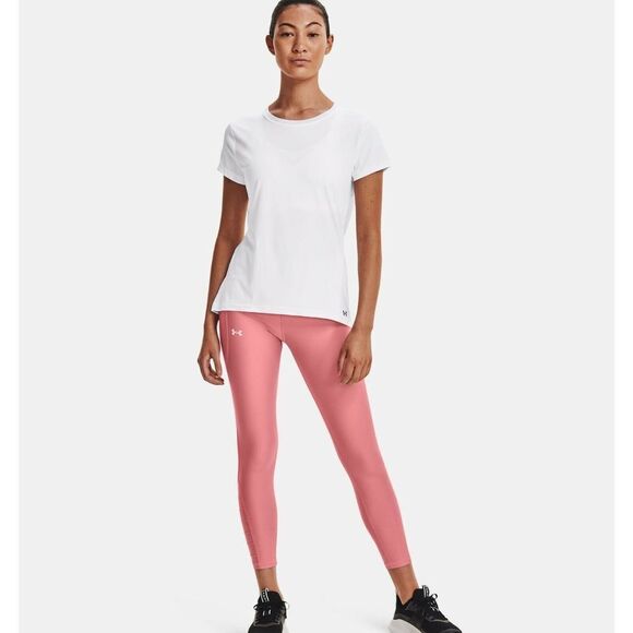 Under Armour 1365756 100 Women's Size Small White HeatGear Vented Back SS Shirt - Picture 4 of 5